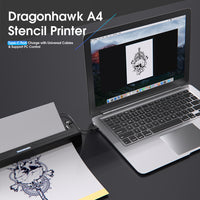 Dragonhawk A4 Wireless Thermal Tattoo Stencil Printer Machine Portable Tattoo Printer - Dragonhawktattoos