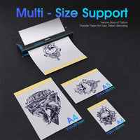 Dragonhawk A4 Wireless Thermal Tattoo Stencil Printer Machine Portable Tattoo Printer - Dragonhawktattoos