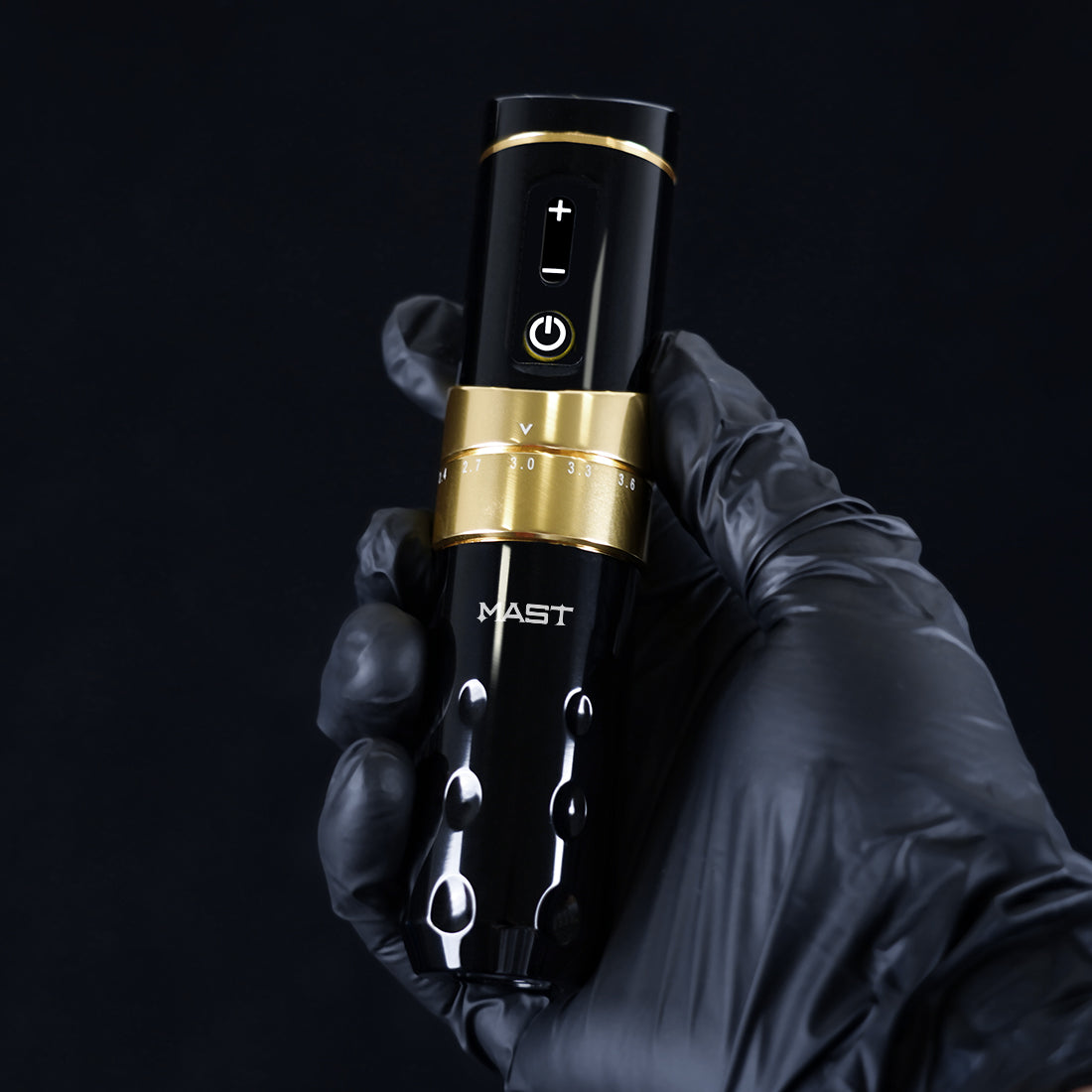 Mast Flip3 ワイヤレス タトゥー ペン マシン、バッテリー 2 個付き