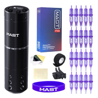 MAST A1 Meaisín Tattoo Kit Tattoo Gan Sreang 20pcs Snáthaidí Cartúis
