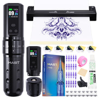 Mast Tattoo Fold2 Pro Wireless Pen Machine Kit With 20Pcs Needles - Dragonhawktattoos