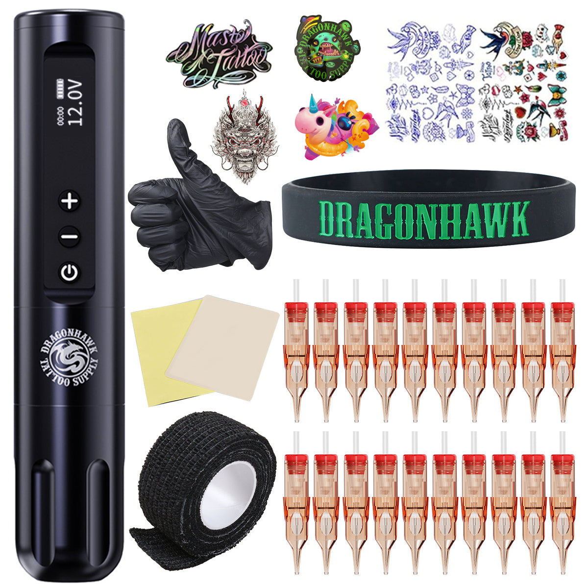 Dragonhawk X9 Wireless Tattoo Kit - Dragonhawktattoos