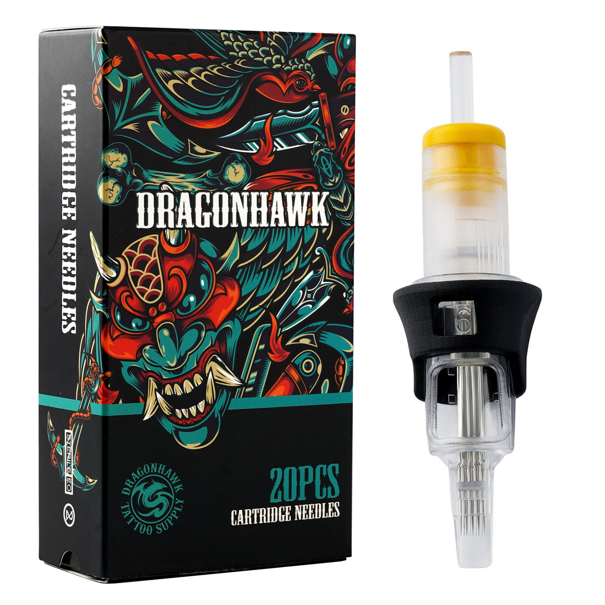 Dragonhawk Tattoo Finger Ledge Cartridge Needles 0.35mm Magnum Box of 20 - Dragonhawktattoos