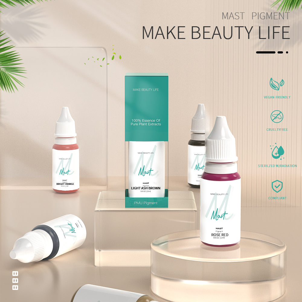 Mast -Tinte für Augenbrauenfarbe Permanent Make -up -Maschine Pigment