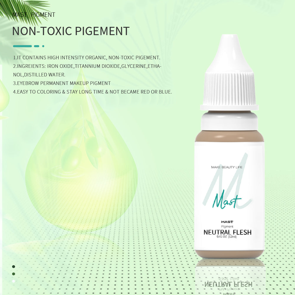 Mast -Tinte für Augenbrauenfarbe Permanent Make -up -Maschine Pigment