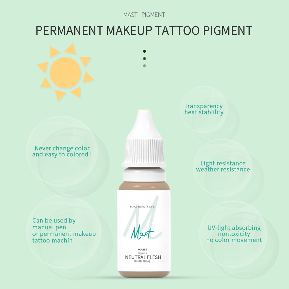Mast -Tinte für Eyeliner Farbe Permanent Make -up -Maschine Pigment