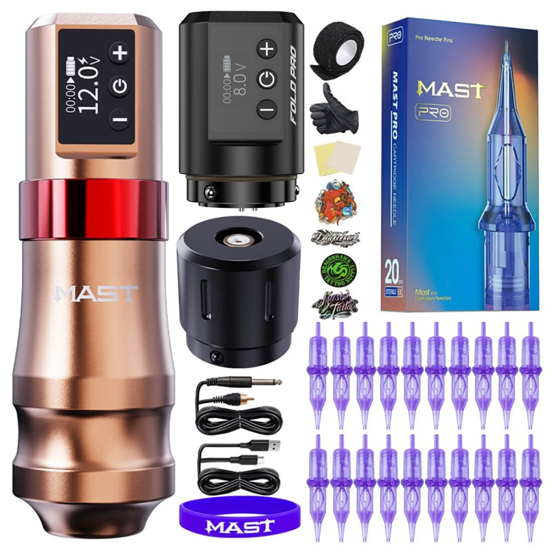 その他 mast tattoo machine wireless Amazon.com: Mast Flip Complete Tattoo Kit -Wireless