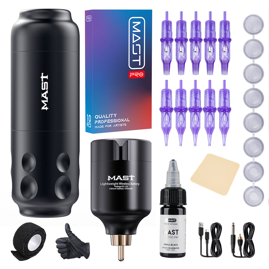 Sensor de 4.0 mm Máquina de tatuaje T1 Kit de batería inalámbrica