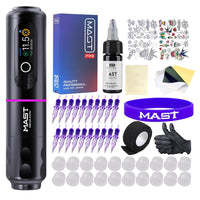 Mast Archer 2 Rotary Tattoo Machine Pen Wireless Bundle Advanced