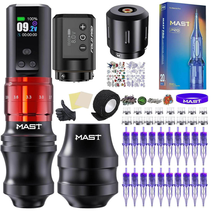 Dragonhawk Mast Fold2 Pro Machine Pen Wireless Professional Bundle (2 Batteries ver.) - Dragonhawktattoos