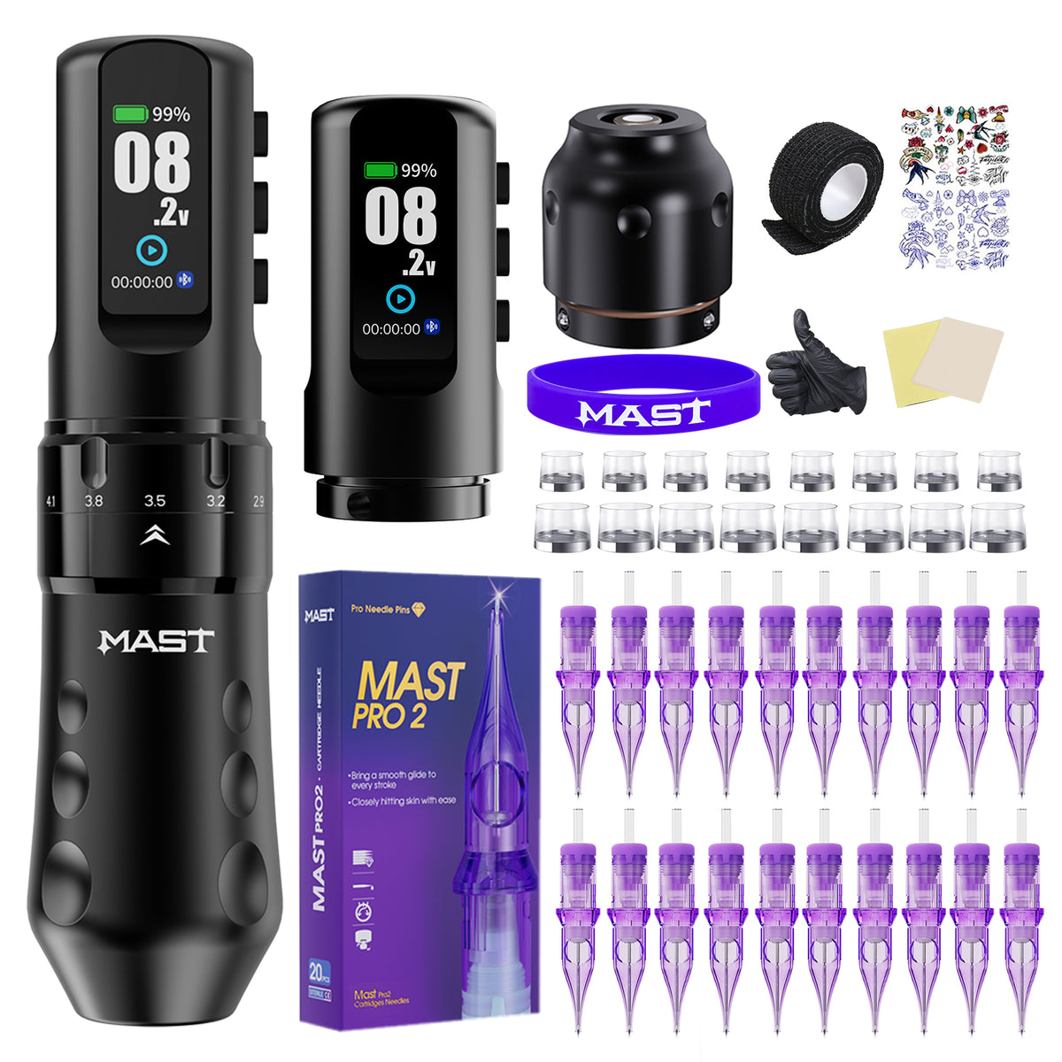 Mast Flip4 Pro Machine Pen Wireless Professional Bundle - Dragonhawktattoos
