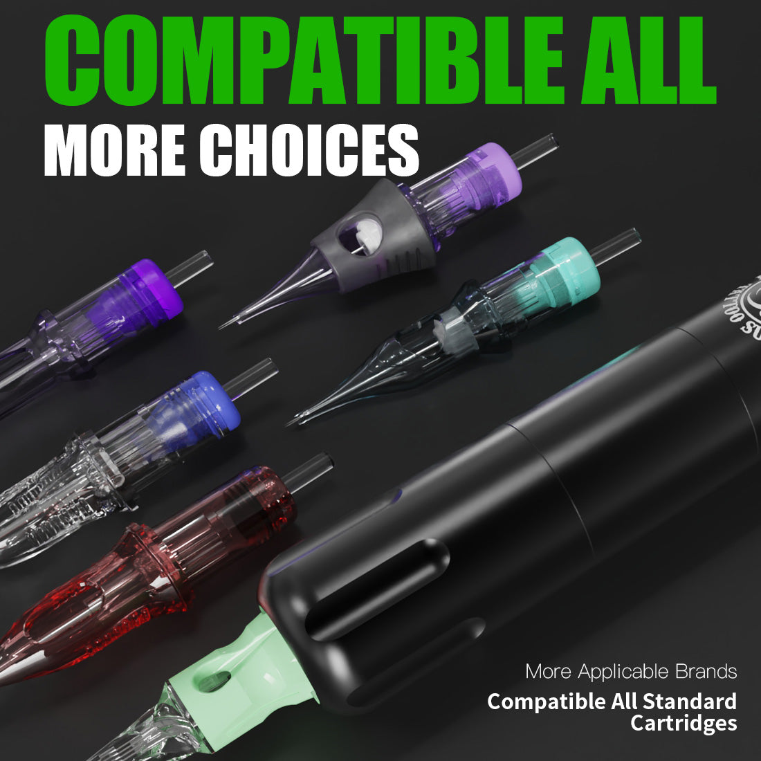 Máquina de tatuaje Dragonhawx S12 con kit de batería inalámbrica de trazo de 3.0 mm