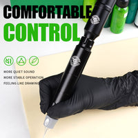 Máquina de tatuaje Dragonhawx S12 con kit de batería inalámbrica de trazo de 3.0 mm