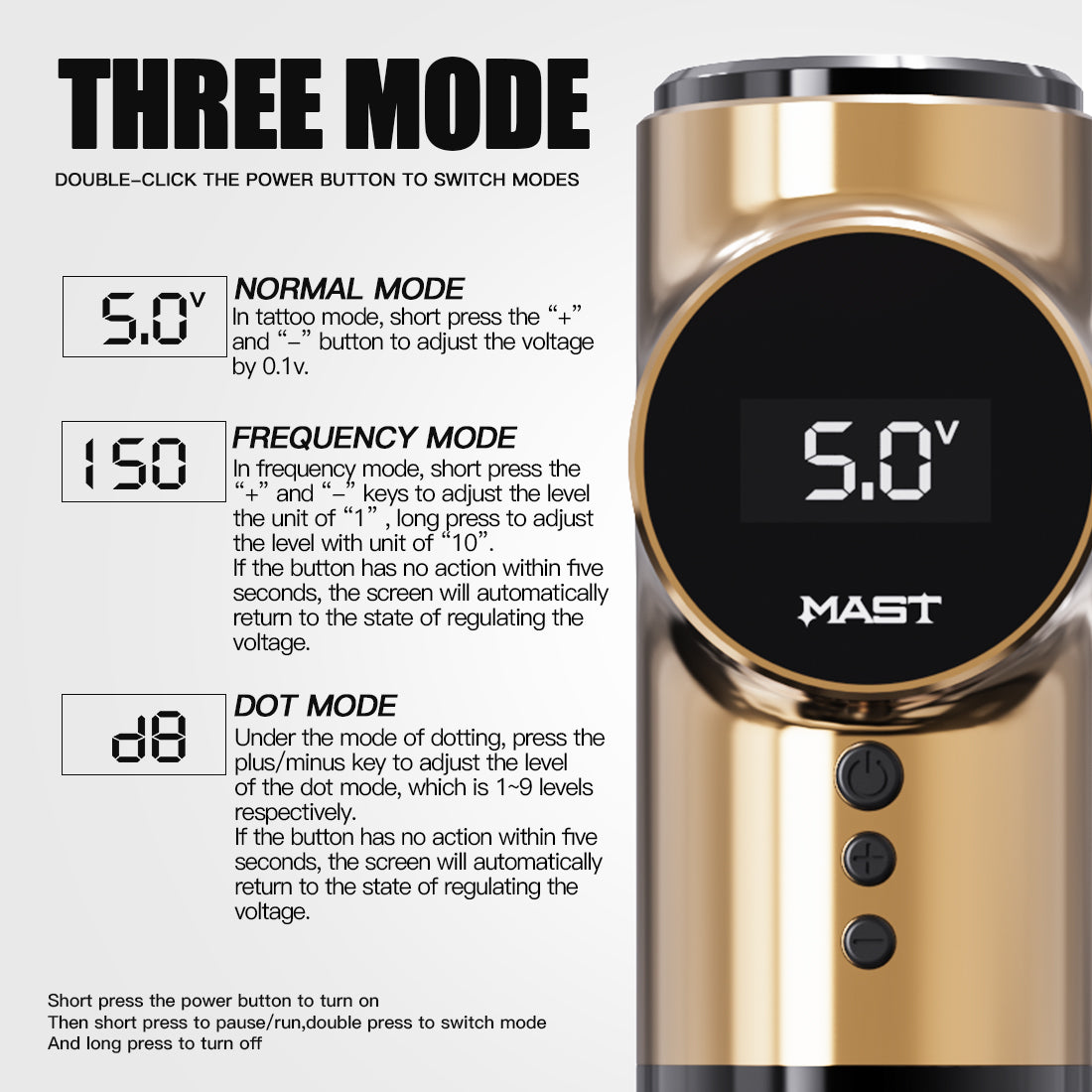 Mast Tattoo Archer Pro 5 Star Series Wireless Tattoo Pen Machine