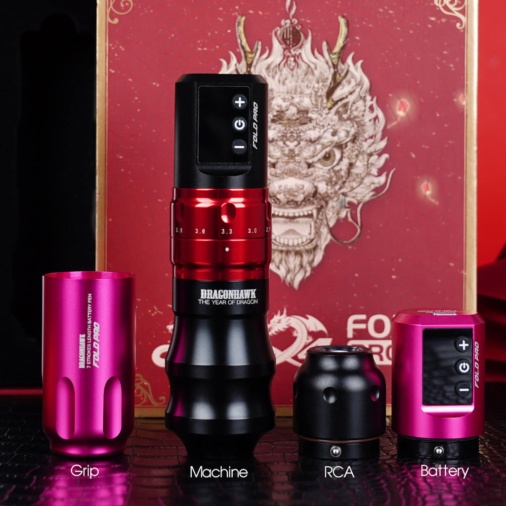 Fone Pen Machine The Year of Dragonhawk Fold Pro Machine Pen with Two Batteries