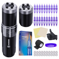 Dragonhawk Wireless Tattoo Machine Kit met 20 -st tat Tattoo naalden