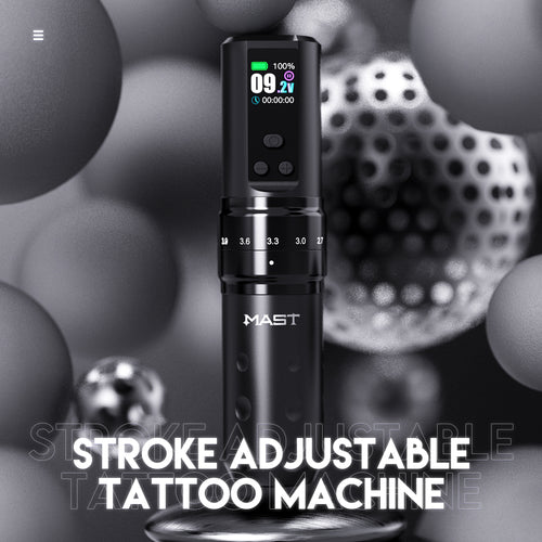 Mast Tattoo Fold2 Pro Wireless Pen Machine 2.4-4.2mm Strokes Length Changeable