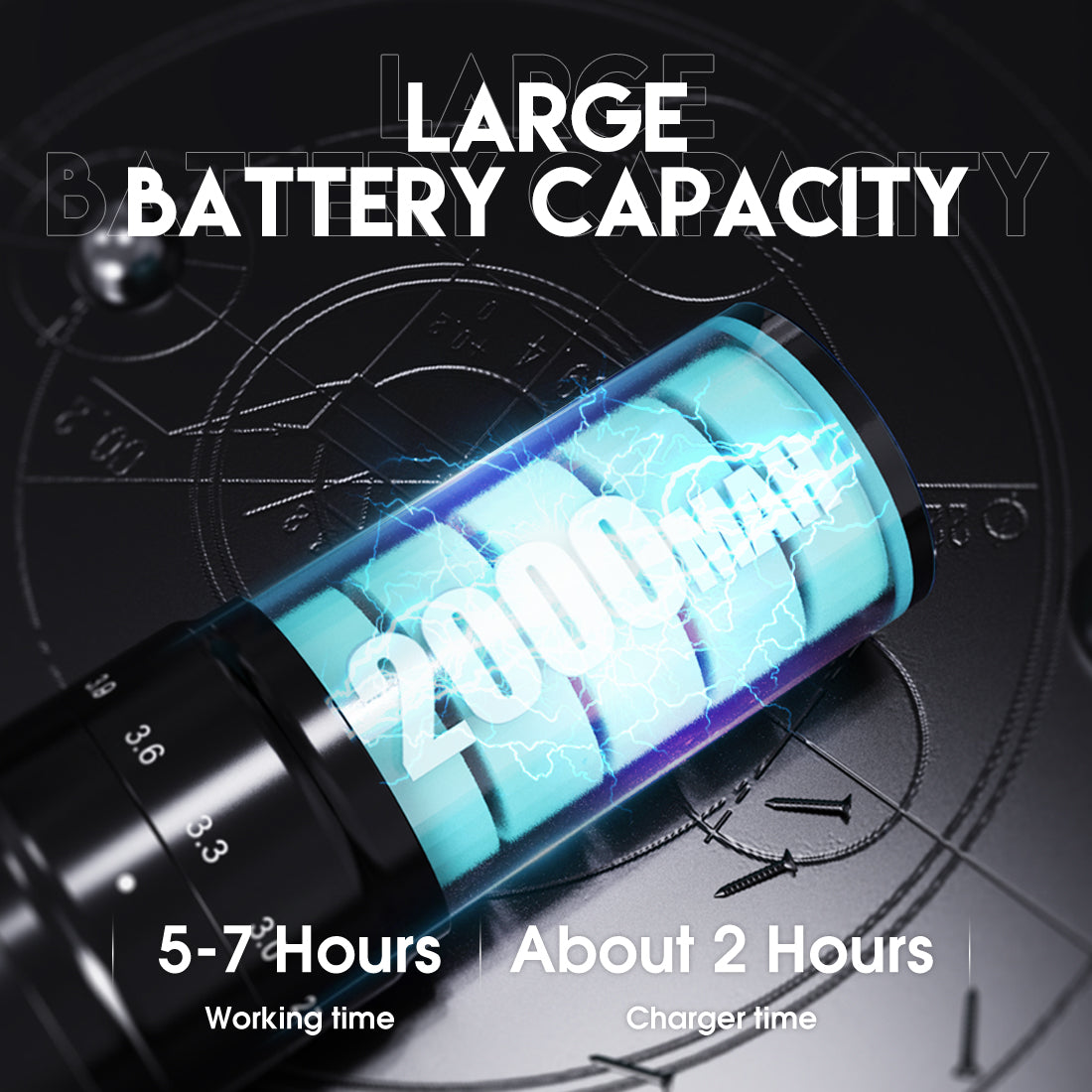 Battery) Mast Tattoo Fold2 Pro Wireless Machine Dedicated Battery