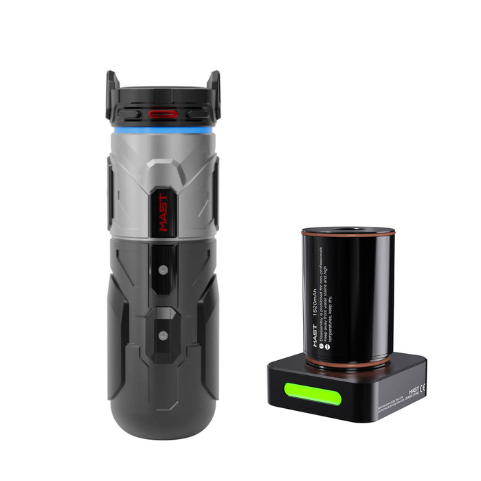 MAST Racer Pro Armor Edition Wireless Tattoo Machine 4.2mm Stroke Mcore-pro Motor (2 Batteries ver) - Dragonhawktattoos