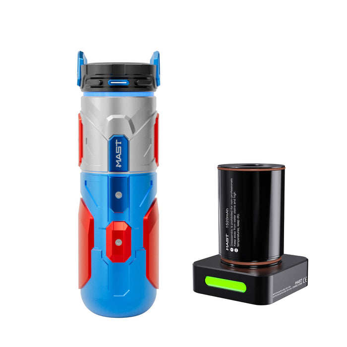 MAST Racer Pro Armor Edition Wireless Tattoo Machine 4.2mm Stroke Mcore-pro Motor (2 Batteries ver) - Dragonhawktattoos
