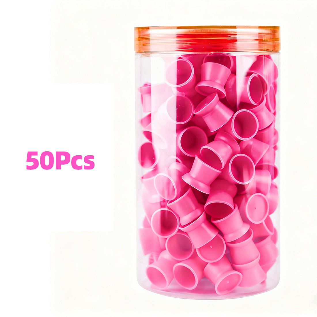 Tattoo Silicon Rubber Ink Cup Pigment Cup 50Pcs - Dragonhawktattoos