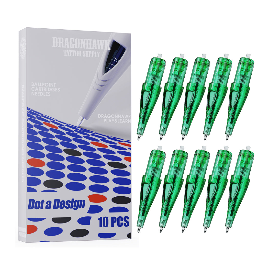 Dragonhawk Ballpoint Patronen Nadeln 10pcs