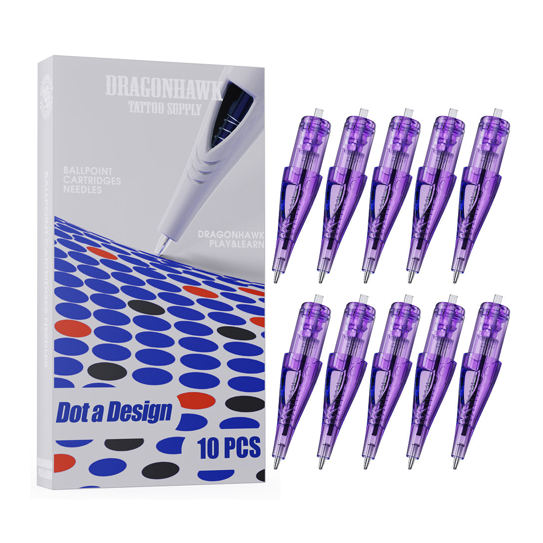 Dragonhawk Ballpoint Patronen Nadeln 10pcs