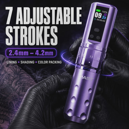 Mast Fold2 Pro Wireless Tattoo Pen Machine 2 Replaceable Batteries