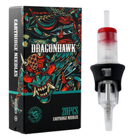 Dragonhawk Tattoo Finger Ledge Cartridges 0.30mm Round Magnum Box of 20