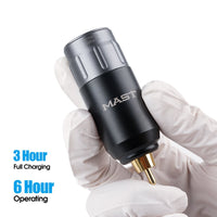 Mast Tour Pro Coreless Motor Permanent Tattoo Rotary Pen Wireless Machine Kit with Two Batteries Mast Pro Needles Cartridge Set - Dragonhawktattoos