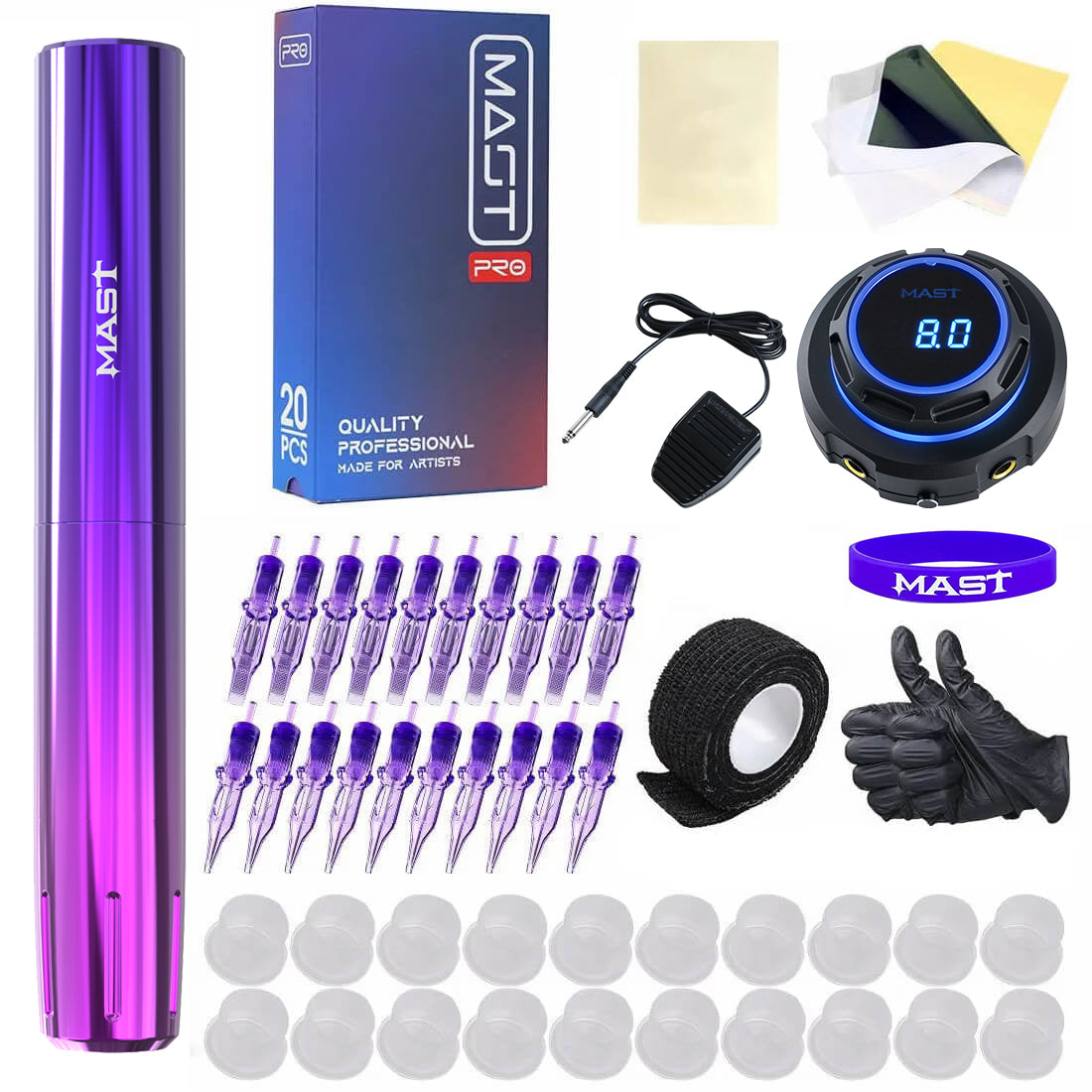 Mast Tour Y22 Dövme Makinesi Güç Kaynağı Gelişmiş Paket