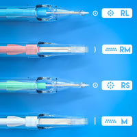 WJX Macropin Cartridges Sample Mixed Size RLL RSL CML - Box of 10 - Dragonhawktattoos
