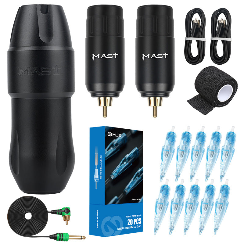 Dragonhawk Mast Tour Pro Wireless Kit with Replacement Battery - Dragonhawktattoos