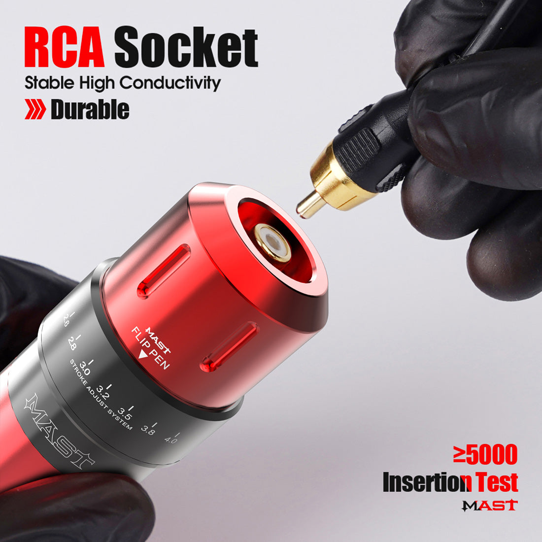 Mast Flip Rotary Tattoo Pen Machine 2.6-4.0mm Seven-stroke Length