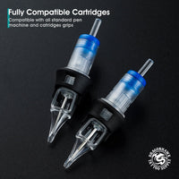 Dragonhawk Tattoo Finger Ledge Cartridges Needles 0.35mm Round Shader - Dragonhawktattoos
