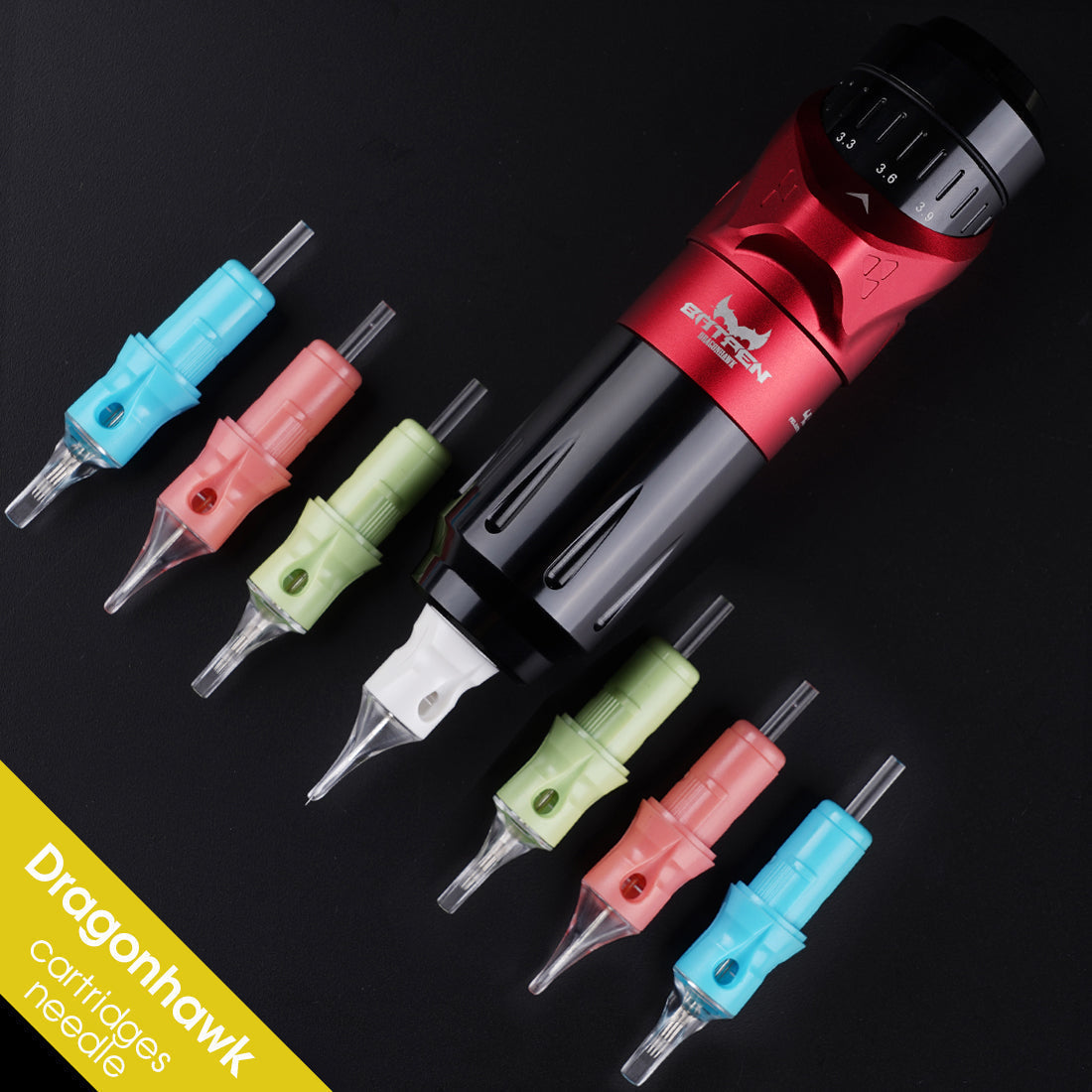 DragonhawkLabs Cartridges Needles 0,35mm Στρογγυλή επένδυση