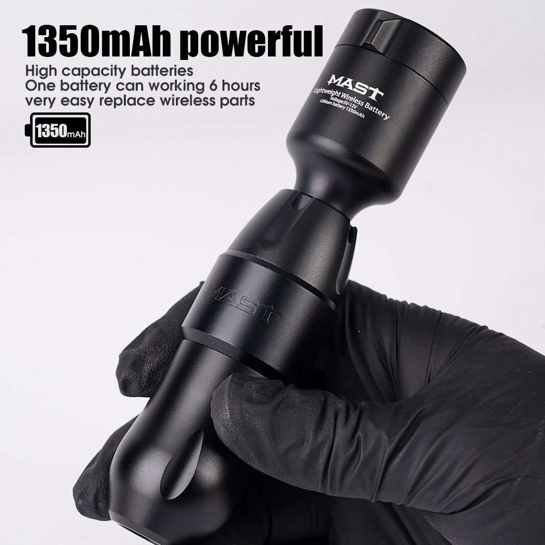 Mast Tour Pro Rotary Tattoo Pen Machine T1 Wireless Battery Kit