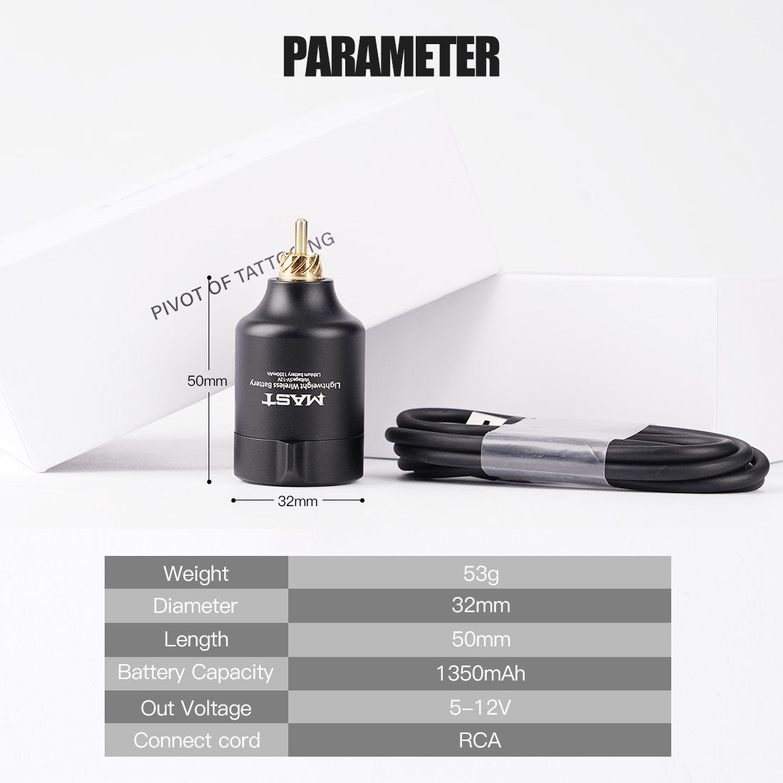 Mast Tour Pro Rotary Tattoo Pen Machine T1 Wireless Battery Kit - Dragonhawktattoos