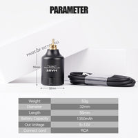 Mast Tour Pro Rotary Tattoo Pen Machine T1 Wireless Battery Kit - Dragonhawktattoos