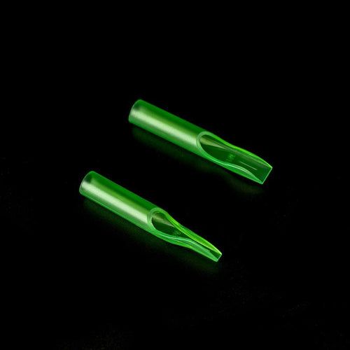 50Pcs Disposable Tattoo Tips Nozzle Tube Green Color M - Dragonhawktattoos