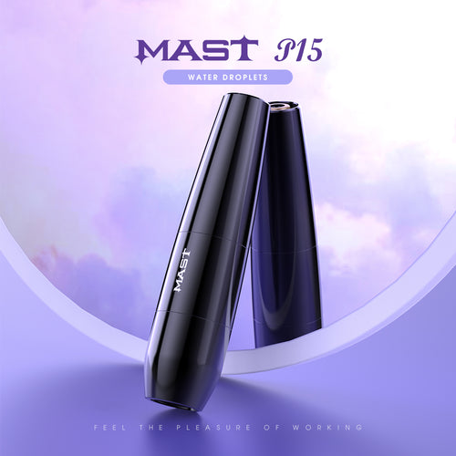 Mast P15 Wireless Tattoo Pen Machine with MastLabs Airbot Mast Pro Cartridges