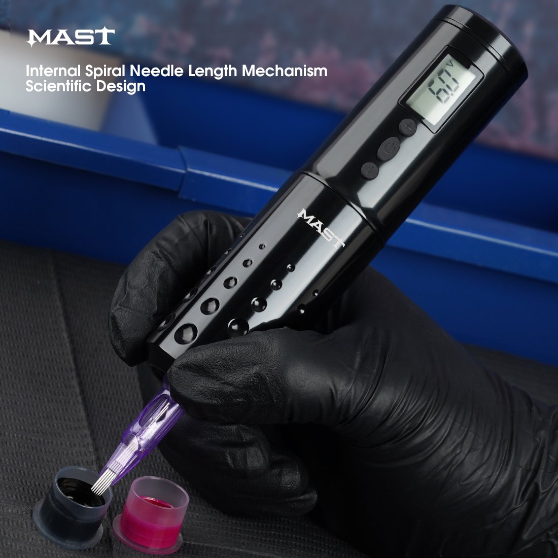 Mast Lancer Wireless Tattoo Machine with 4.2MM Stroke