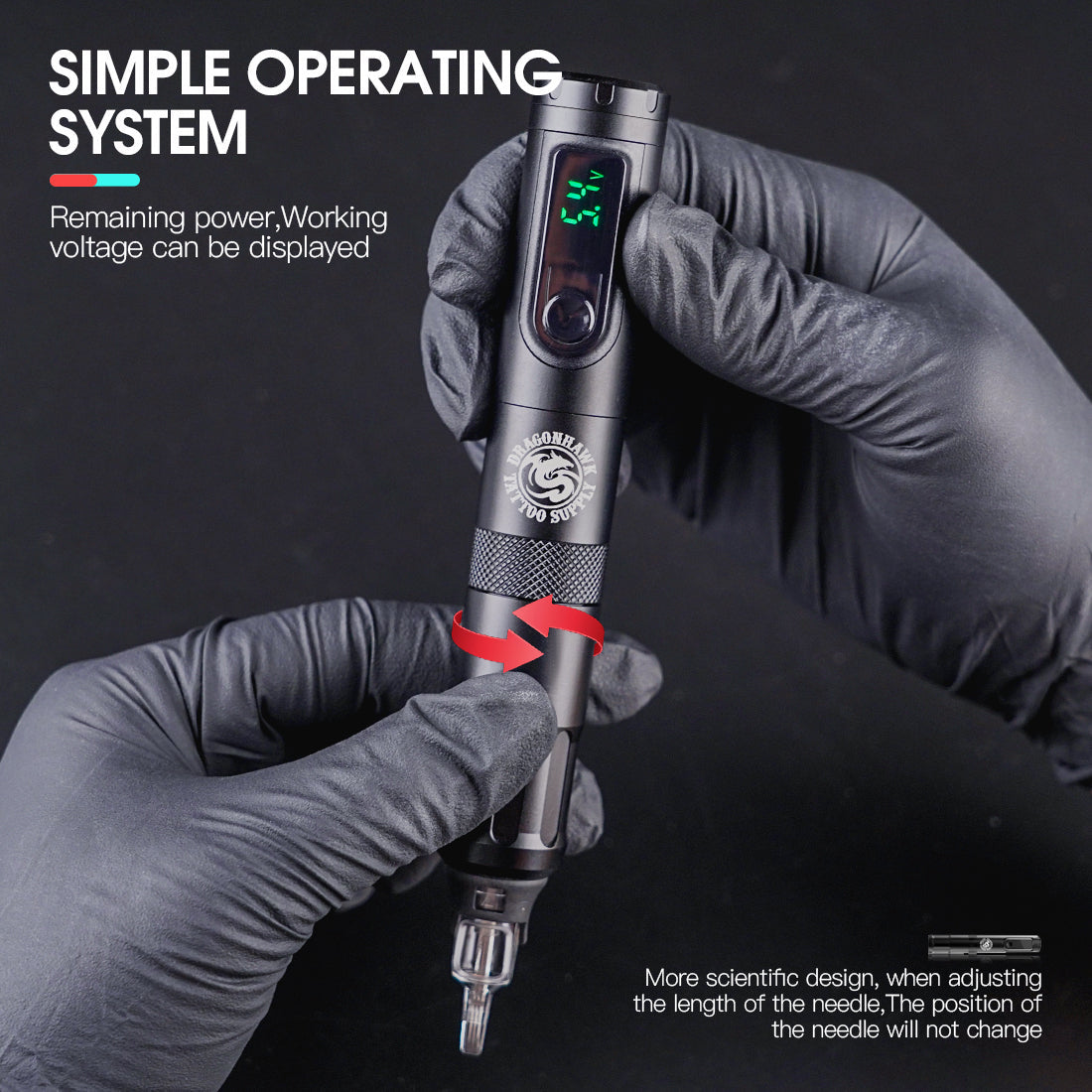 Dragonhawk X4 Wireless Tattoo Pen Machine - Dragonhawktattoos