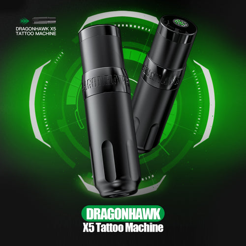 Dragonhawk Wireless Tattoo Pen Machine Brushless Motor with 4.0MM Strokes | X5 - Dragonhawktattoos