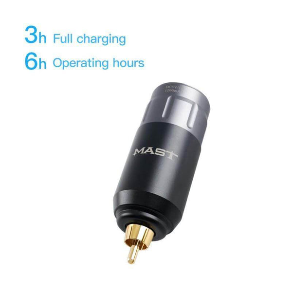 Mast U1 Wireless Tattoo Battery Power Supply RCA Connect - Dragonhawktattoos