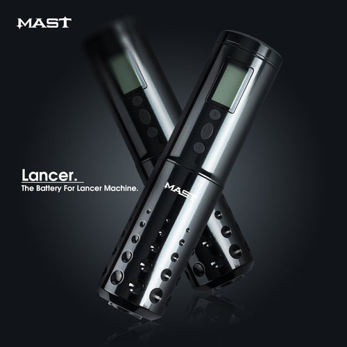Mast Lancer Wireless Tattoo Machine Kit 50Pcs Cartridges - Dragonhawktattoos